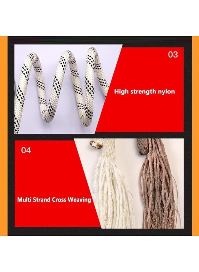 YelaJoy Car Towing Rope,Vehicle Rescue Rope With 2 Safety Hooks,Bold Towing Rope Vehicles，Used For Pulling/Clearing Tree/Suv Car(10 Tons/3M) - Image 4